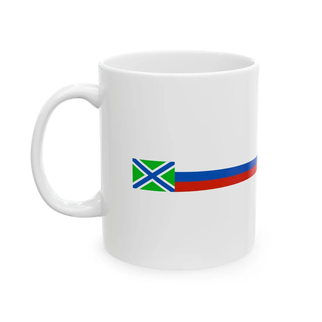 Russia Pendant of border service boats (Russia) White Coffee Mug - Go Mug Yourself