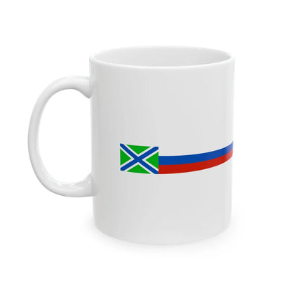 Russia Pendant of border service boats (Russia) White Coffee Mug - Go Mug Yourself