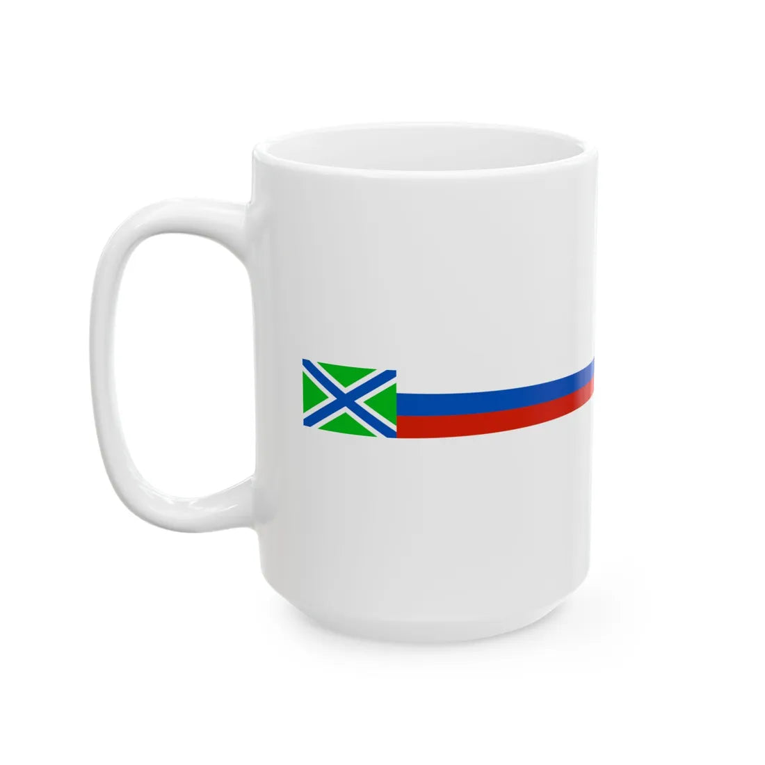 Russia Pendant of border service boats (Russia) White Coffee Mug - Go Mug Yourself