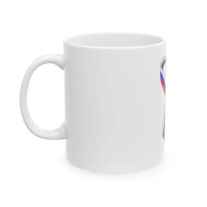 Russia ribbon (Russia) White Coffee Mug - Go Mug Yourself