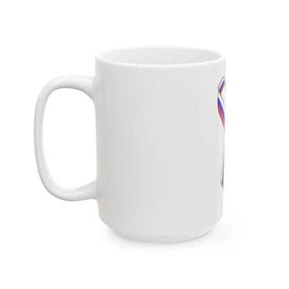 Russia ribbon (Russia) White Coffee Mug - Go Mug Yourself