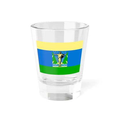 Флаг Комсомольска-на-Амуре (Russia) Shot Glass 1.5oz 1.5oz - Go Mug Yourself