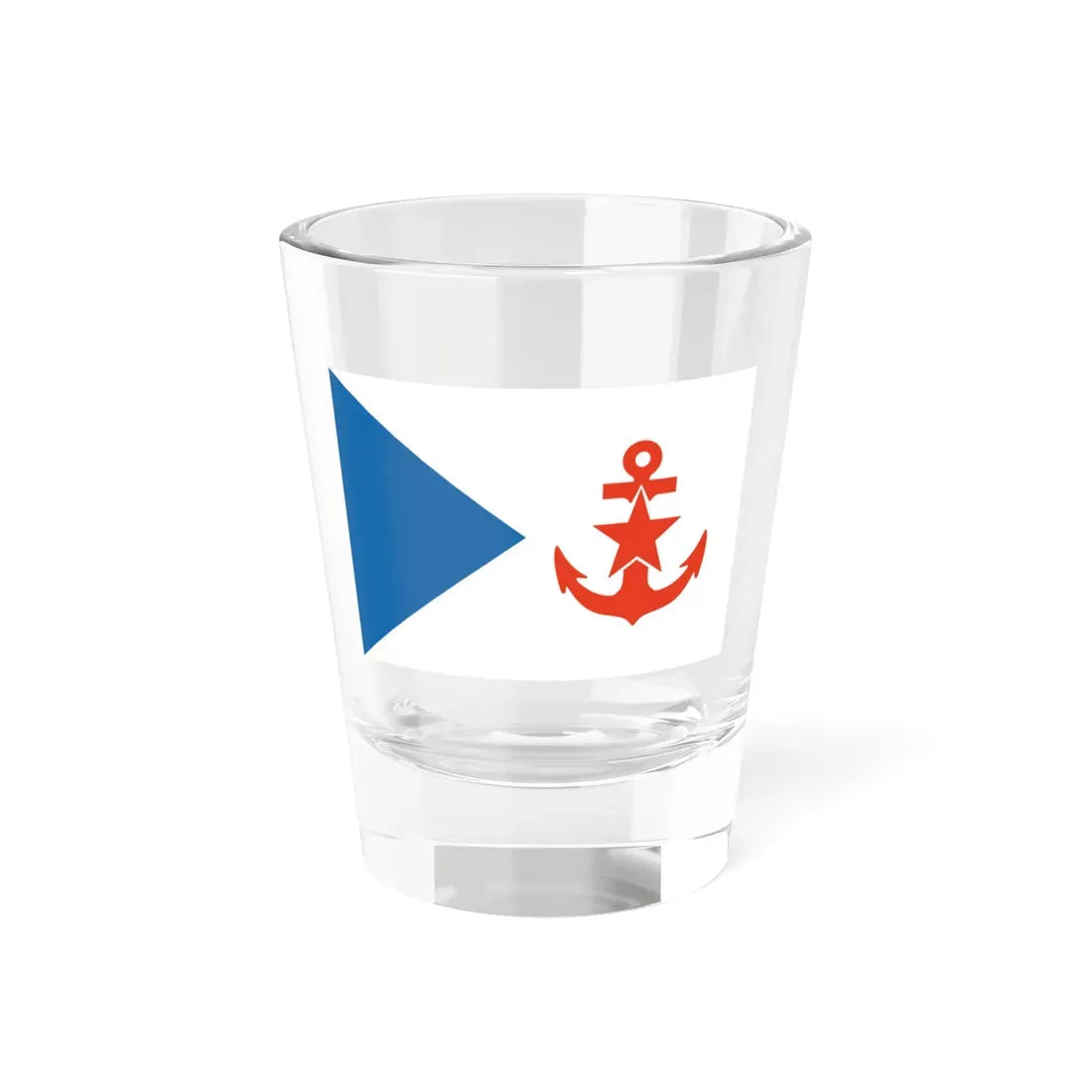 Флаг яхт-клубов ВМФ СССР (Russia) Shot Glass 1.5oz 1.5oz - Go Mug Yourself