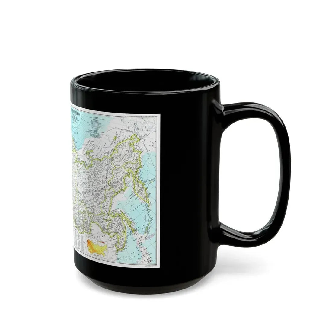 Russia - Soviet Union 1 (1990) (Map) Black Coffee Mug - Go Mug Yourself