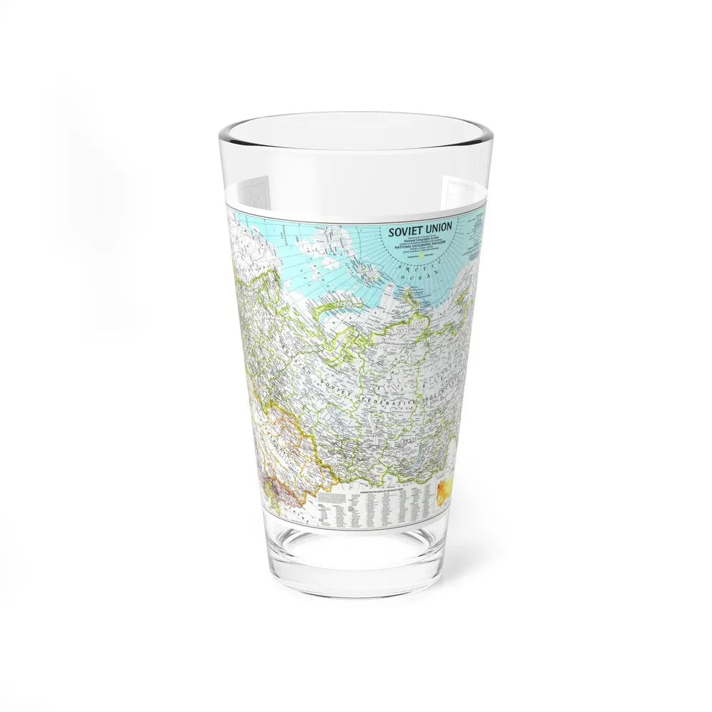 Russia - Soviet Union 1 (1990) (Map) Pint Glass 16oz-16oz-Go Mug Yourself