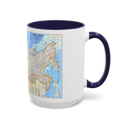 Russia - Soviet Union (1976) (Map) Accent Coffee Mug - Go Mug Yourself