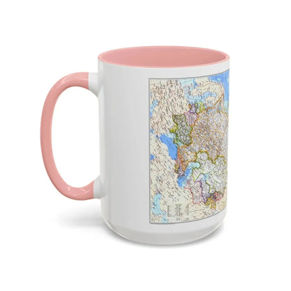 Russia - Soviet Union (1976) (Map) Accent Coffee Mug - Go Mug Yourself