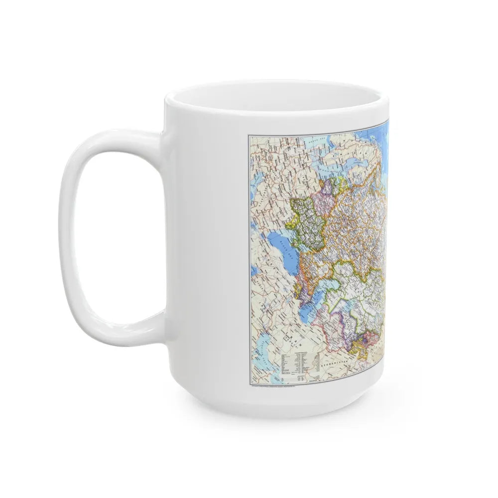 Russia - Soviet Union (1976) (Map) White Coffee Mug-Go Mug Yourself