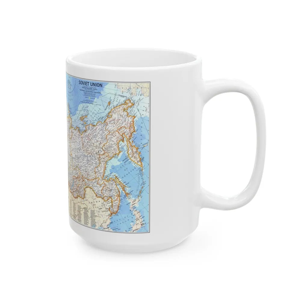 Russia - Soviet Union (1976) (Map) White Coffee Mug-Go Mug Yourself