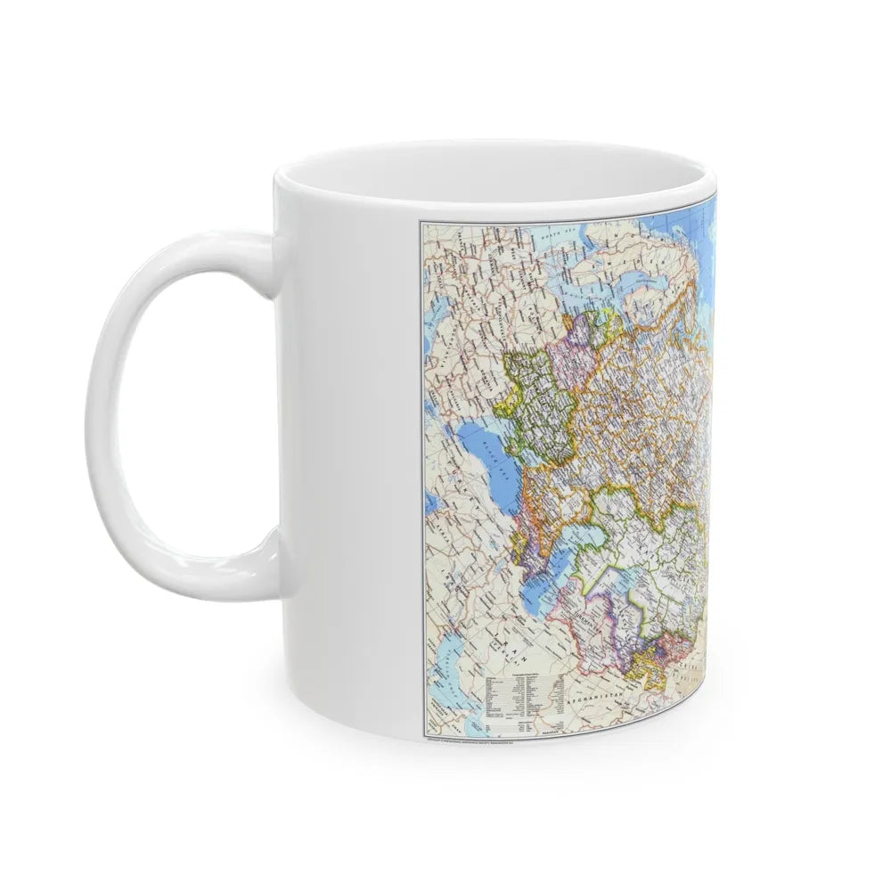 Russia - Soviet Union (1976) (Map) White Coffee Mug-Go Mug Yourself