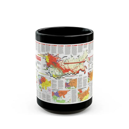 Russia - Soviet Union 2 (1990) (Map) Black Coffee Mug 15oz - Go Mug Yourself