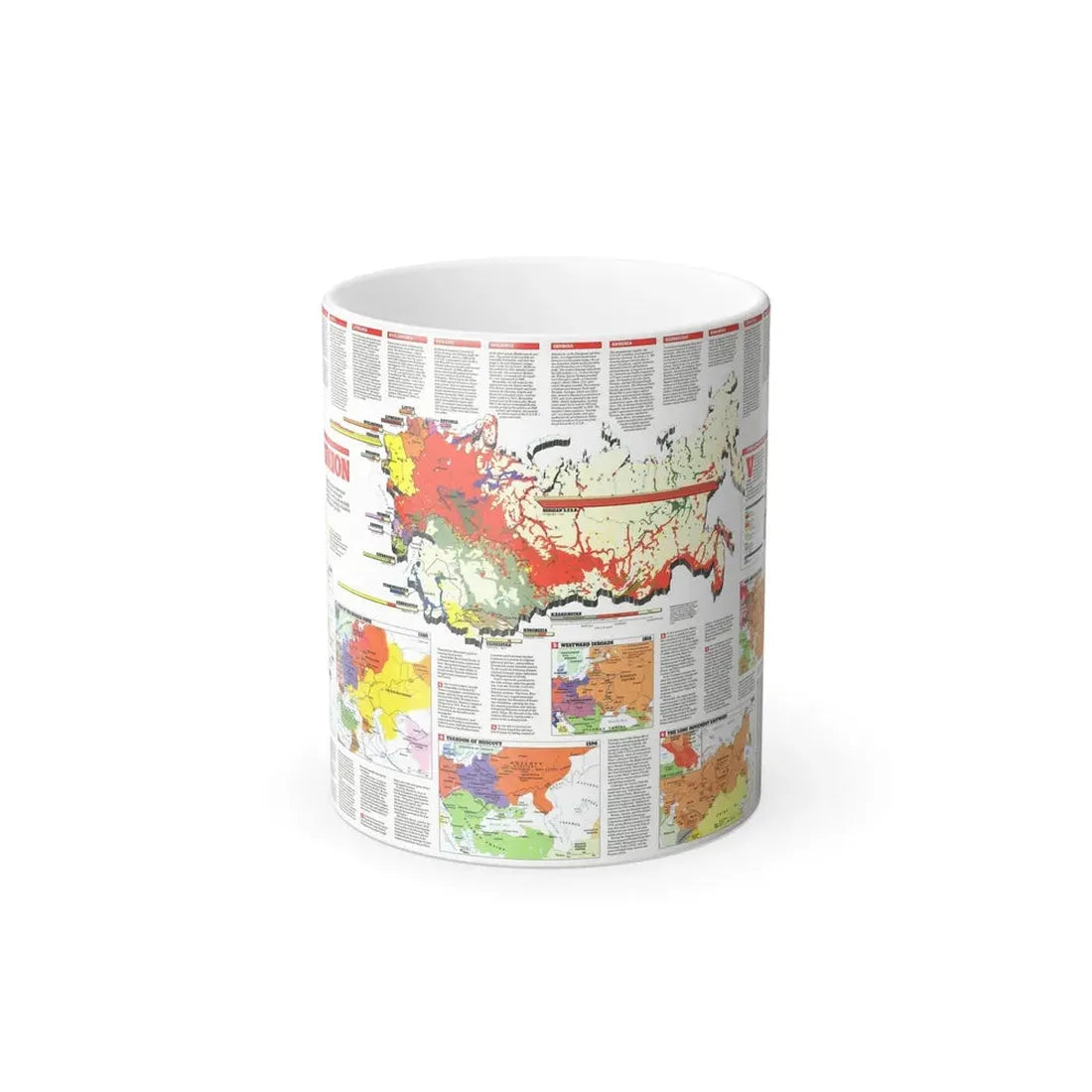 Russia - Soviet Union 2 (1990) (Map) Color Changing Mug 11oz Default Title - Go Mug Yourself