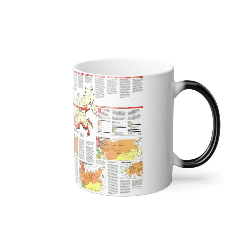 Russia - Soviet Union 2 (1990) (Map) Color Changing Mug 11oz-Go Mug Yourself