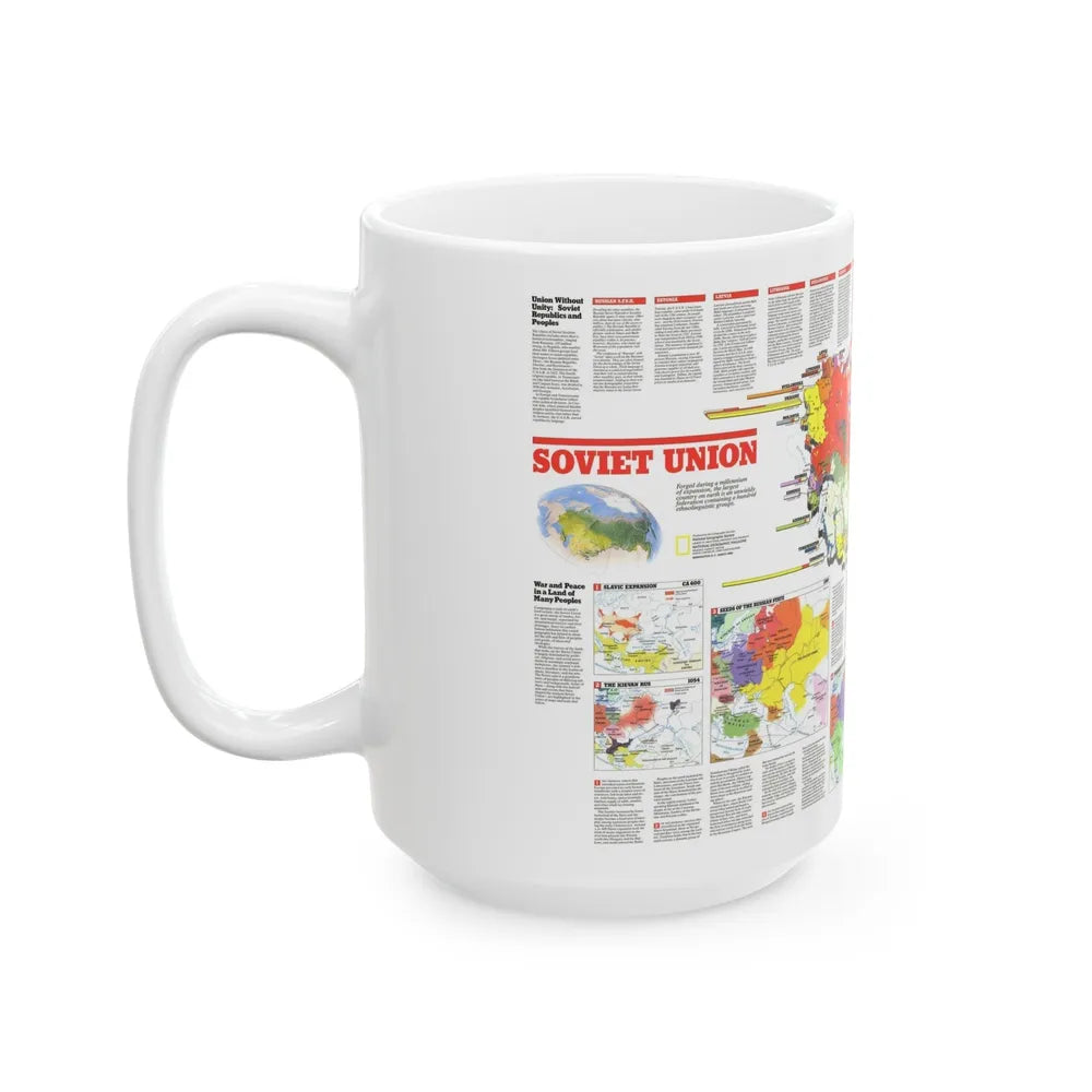 Russia - Soviet Union 2 (1990) (Map) White Coffee Mug-Go Mug Yourself