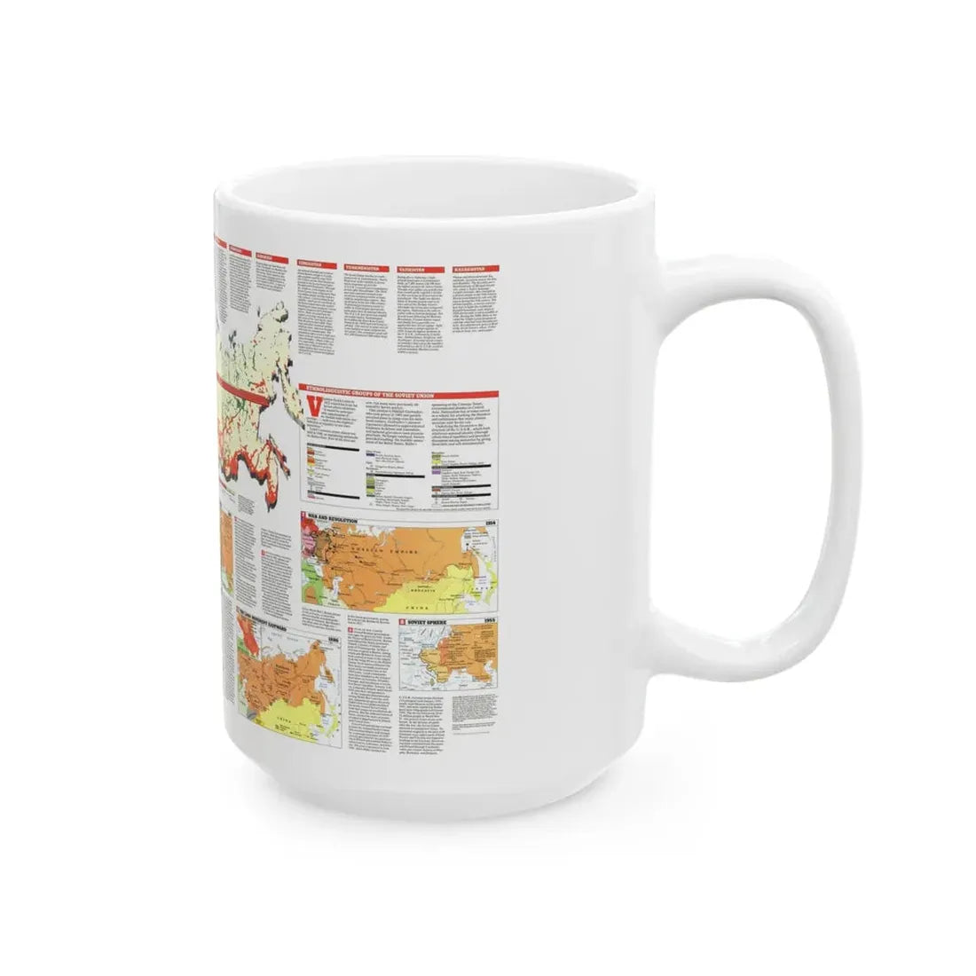 Russia - Soviet Union 2 (1990) (Map) White Coffee Mug - Go Mug Yourself