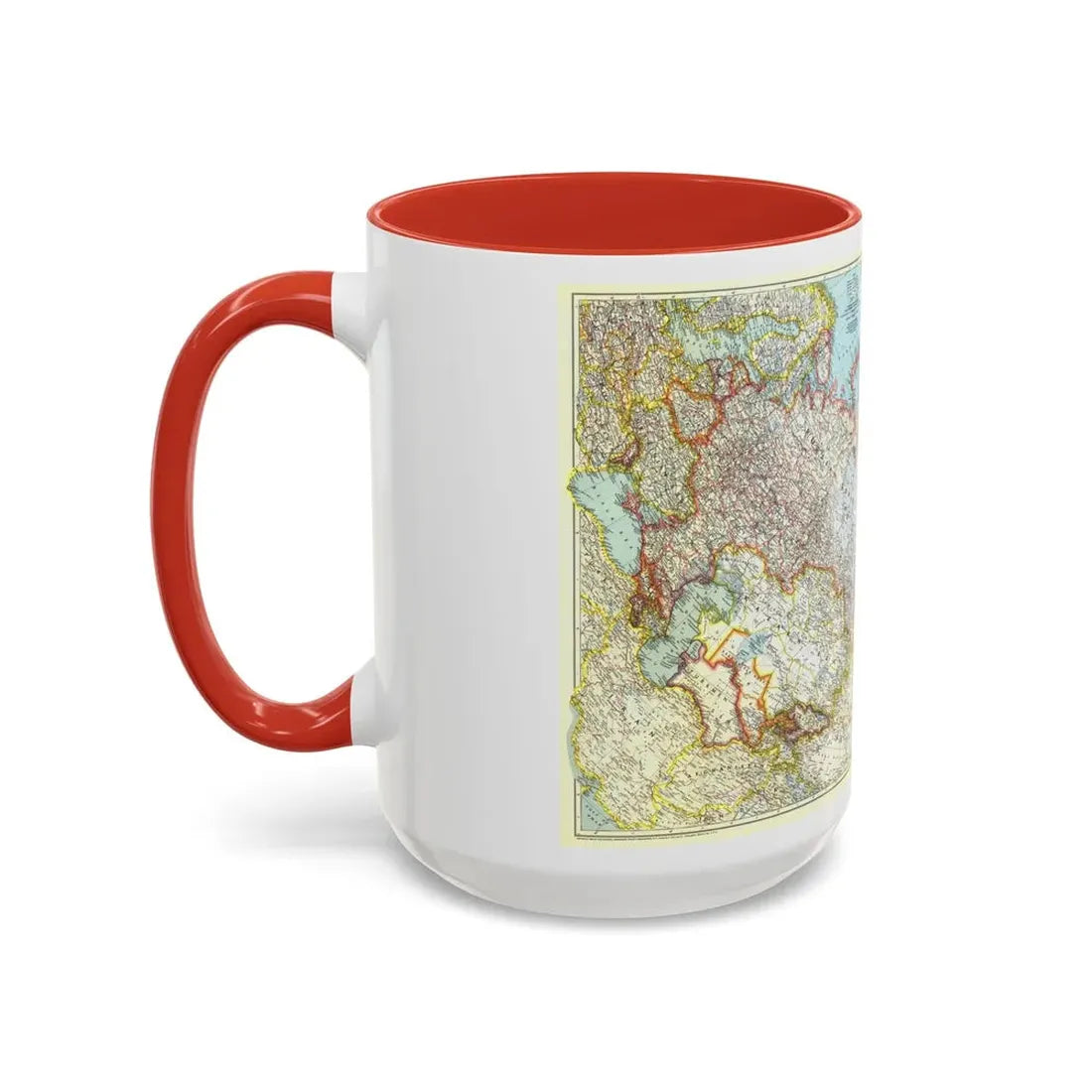 Russia - Union of Soviet Socialist Republics (1944) (Map) Accent Coffee Mug - Go Mug Yourself