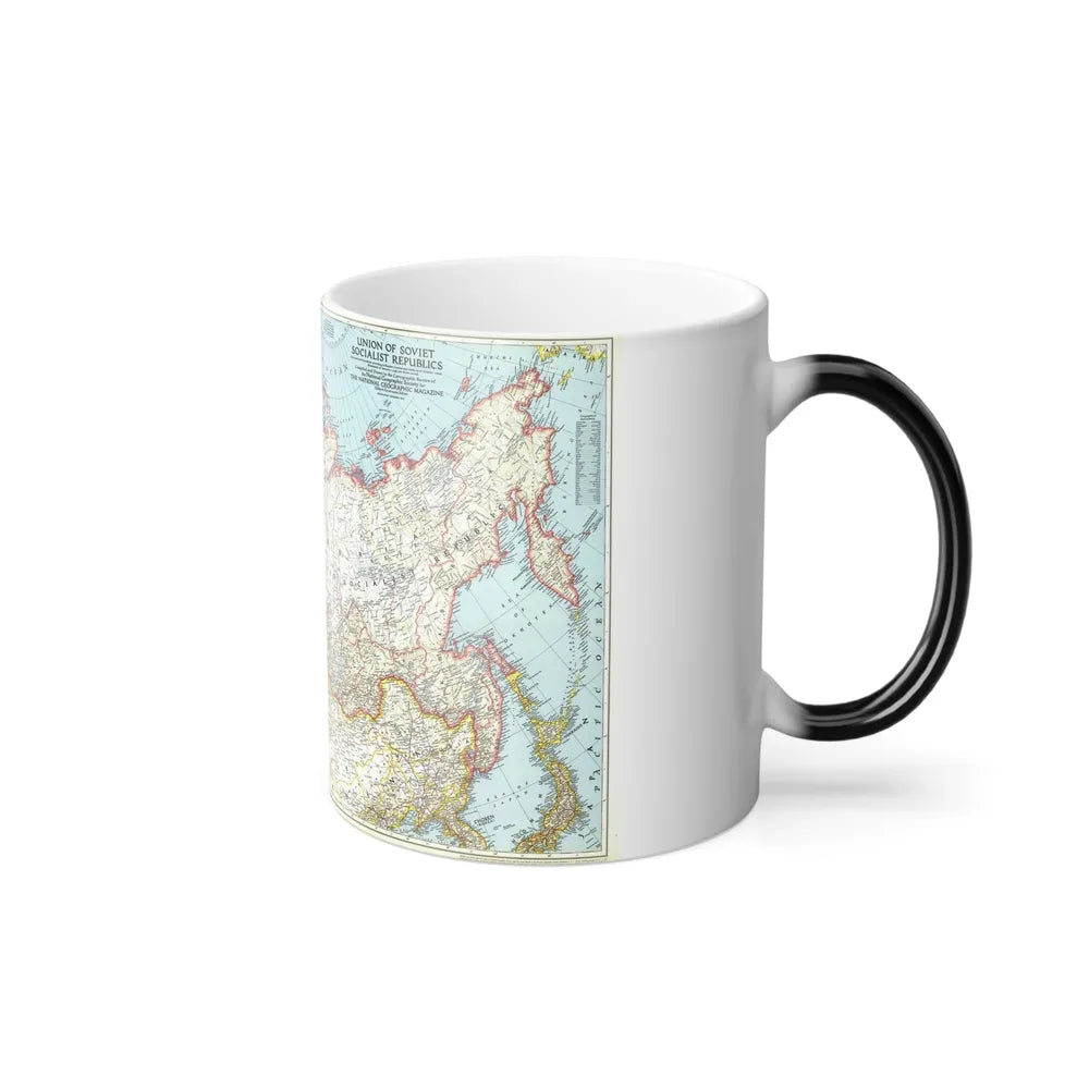 Russia - Union of Soviet Socialist Republics (1944) (Map) Color Changing Mug 11oz-Go Mug Yourself