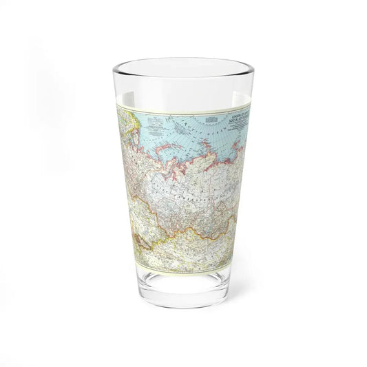 Russia - Union of Soviet Socialist Republics (1944) (Map) Pint Glass 16oz 16oz - Go Mug Yourself