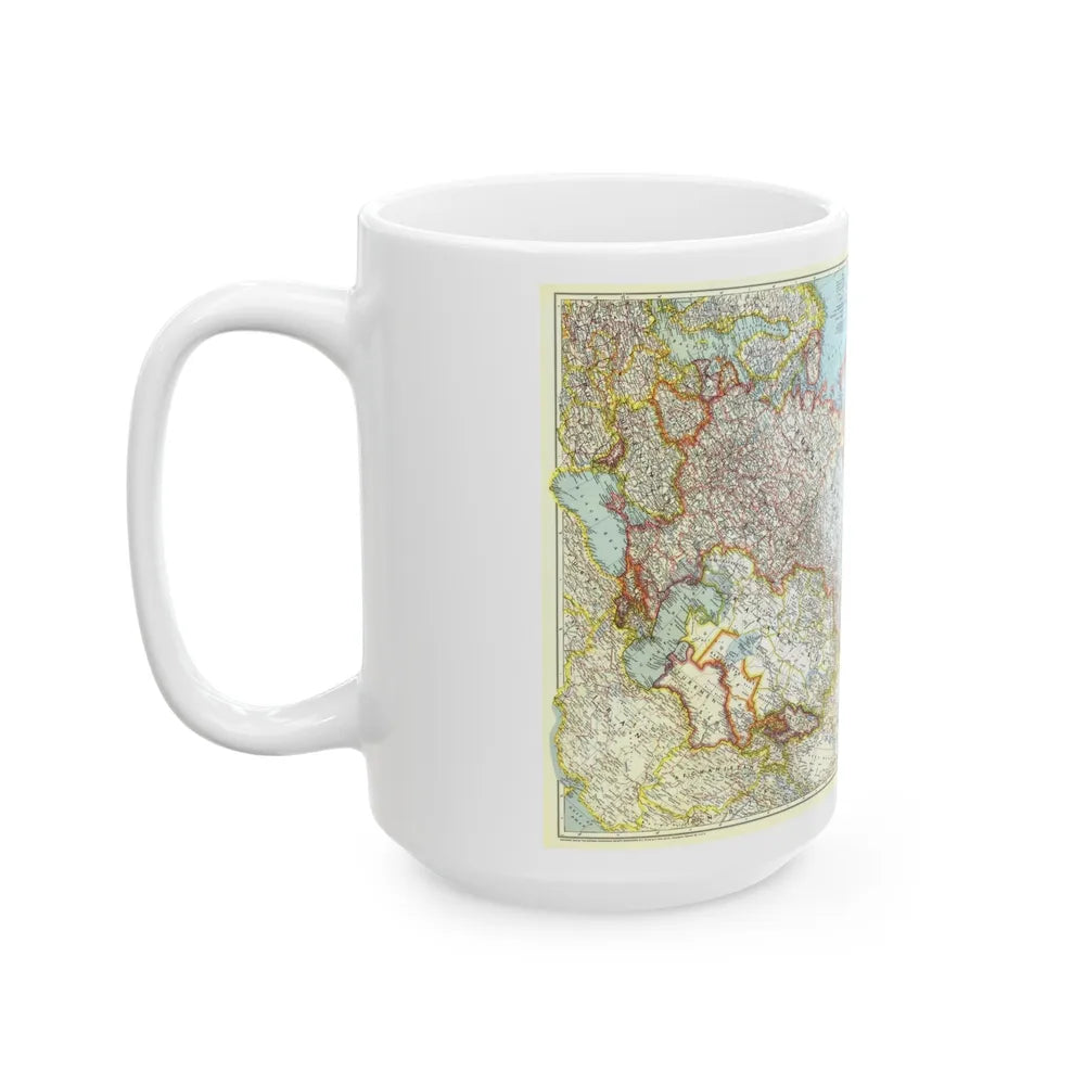 Russia - Union of Soviet Socialist Republics (1944) (Map) White Coffee Mug-Go Mug Yourself