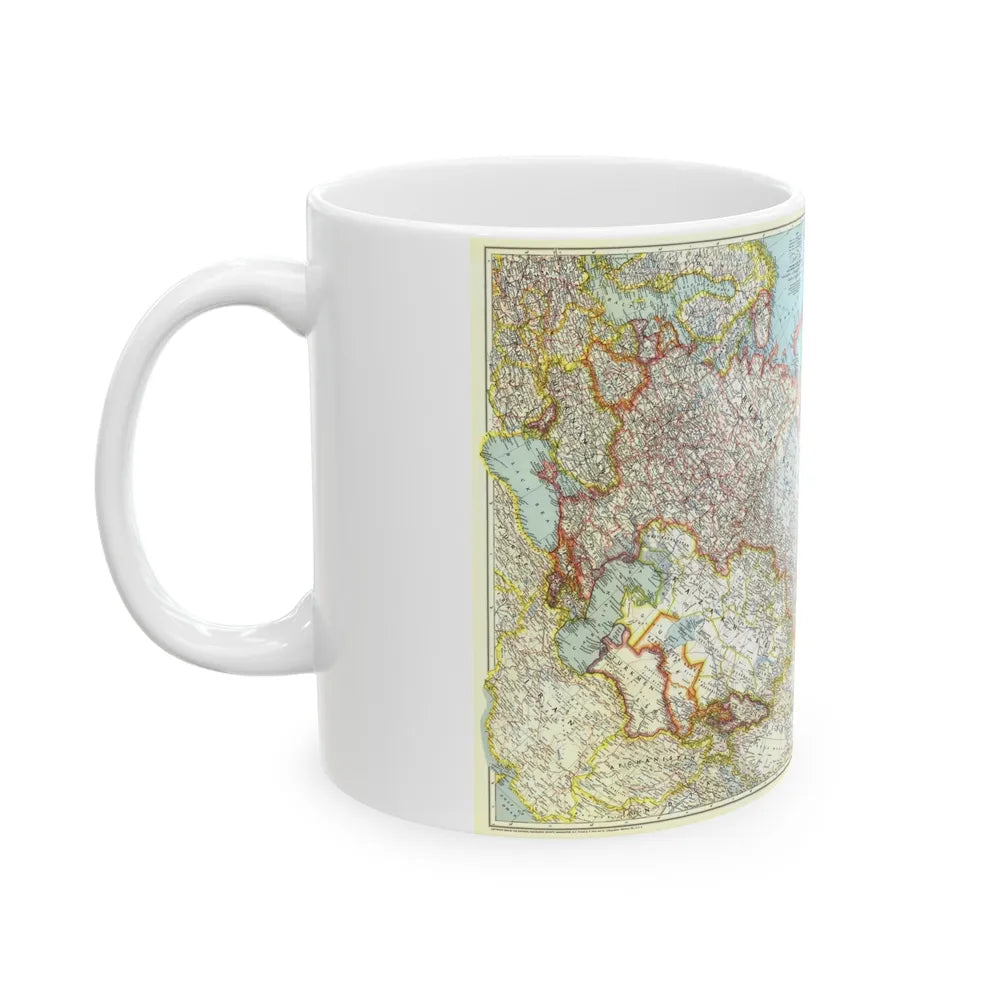 Russia - Union of Soviet Socialist Republics (1944) (Map) White Coffee Mug-Go Mug Yourself