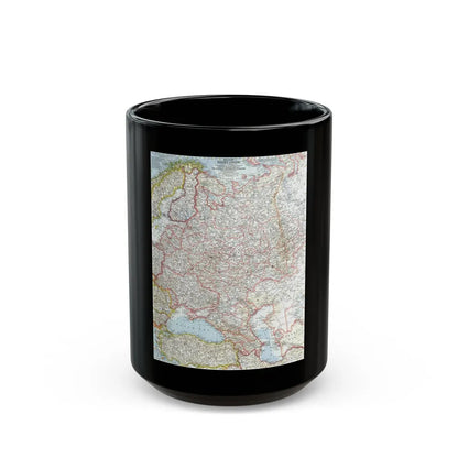 Russia - Western Soviet Union (1959) (Map) Black Coffee Mug-15oz-Go Mug Yourself