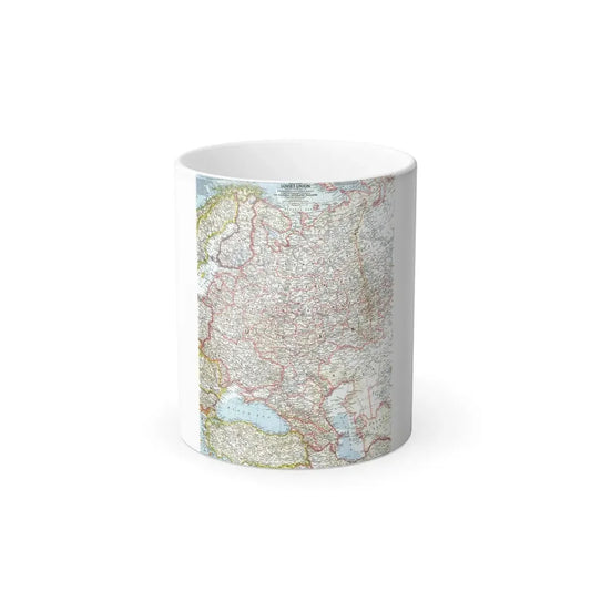 Russia - Western Soviet Union (1959) (Map) Color Changing Mug 11oz Default Title - Go Mug Yourself
