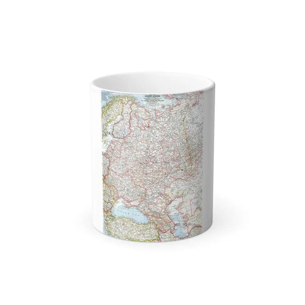 Russia - Western Soviet Union (1959) (Map) Color Changing Mug 11oz-Go Mug Yourself