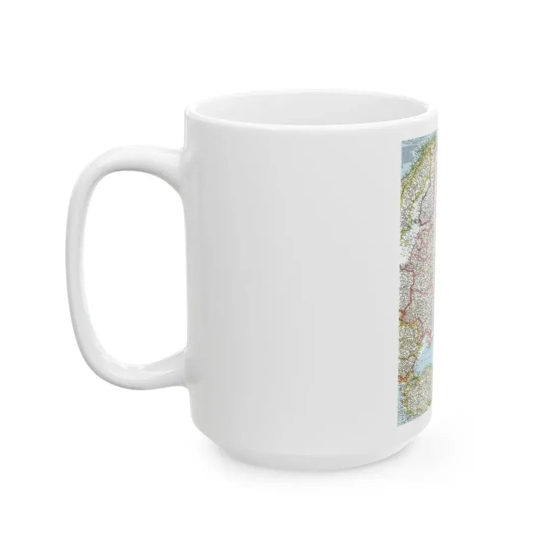 Russia - Western Soviet Union (1959) (Map) White Coffee Mug - Go Mug Yourself