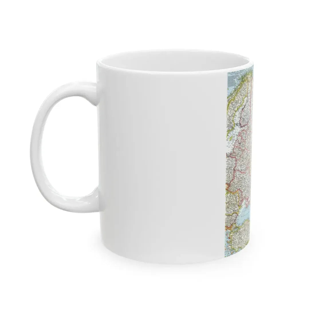 Russia - Western Soviet Union (1959) (Map) White Coffee Mug - Go Mug Yourself