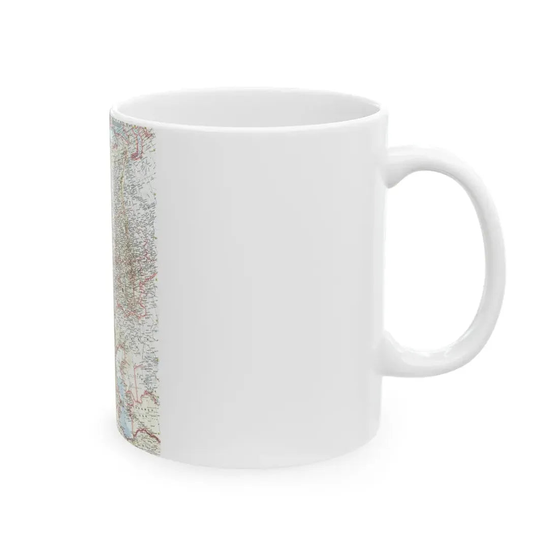 Russia - Western Soviet Union (1959) (Map) White Coffee Mug - Go Mug Yourself