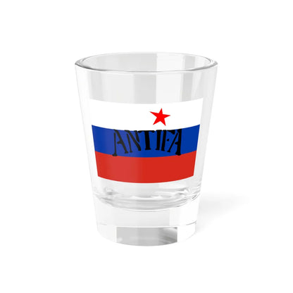 Russian Antifa Flag (Russia) Shot Glass 1.5oz 1.5oz - Go Mug Yourself