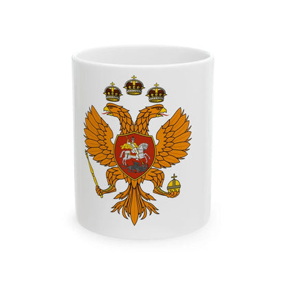 Russian Banner Of The Tsar 1613-1693 (Russia) White Coffee Mug 11oz - Go Mug Yourself