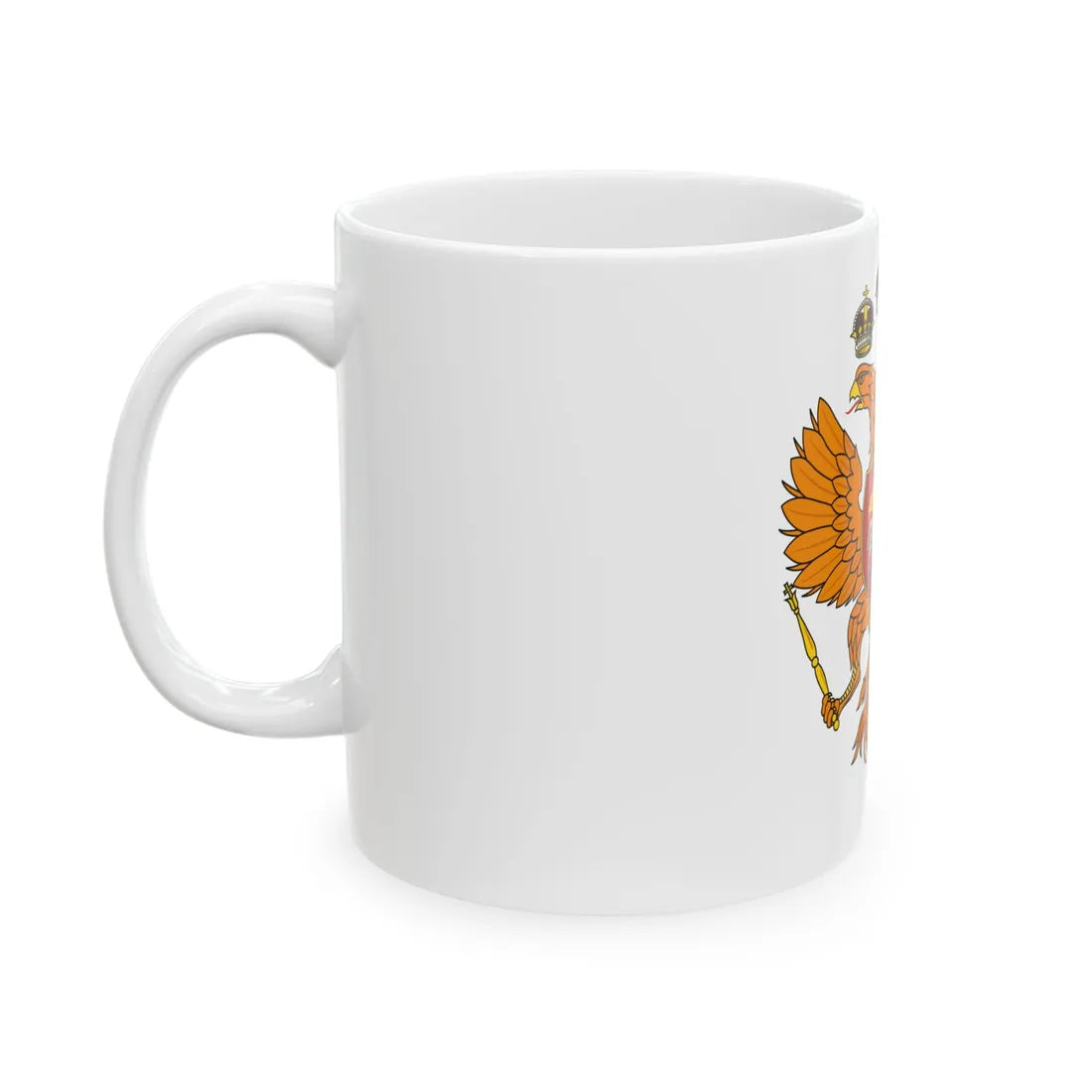 Russian Banner Of The Tsar 1613-1693 (Russia) White Coffee Mug - Go Mug Yourself