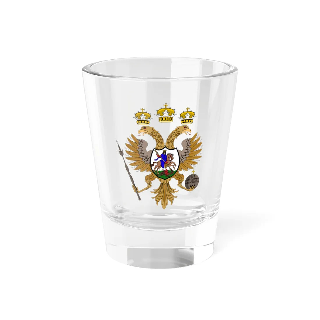Russian-coat-arm-1667 (Russia) (Coat of Arms) Shot Glass 1.5oz 1.5oz - Go Mug Yourself