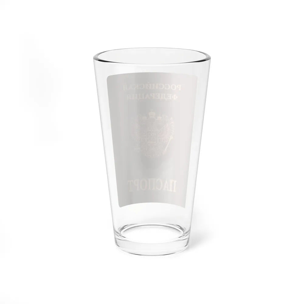 Russian Passport (Internal) - Pint Glass 16oz-Go Mug Yourself