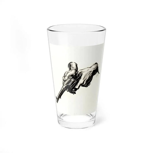 Russian Roulette Story Illustration, Collier's, January 30, 1937 (Magazine Illustration) Pint Glass 16oz 16oz - Go Mug Yourself