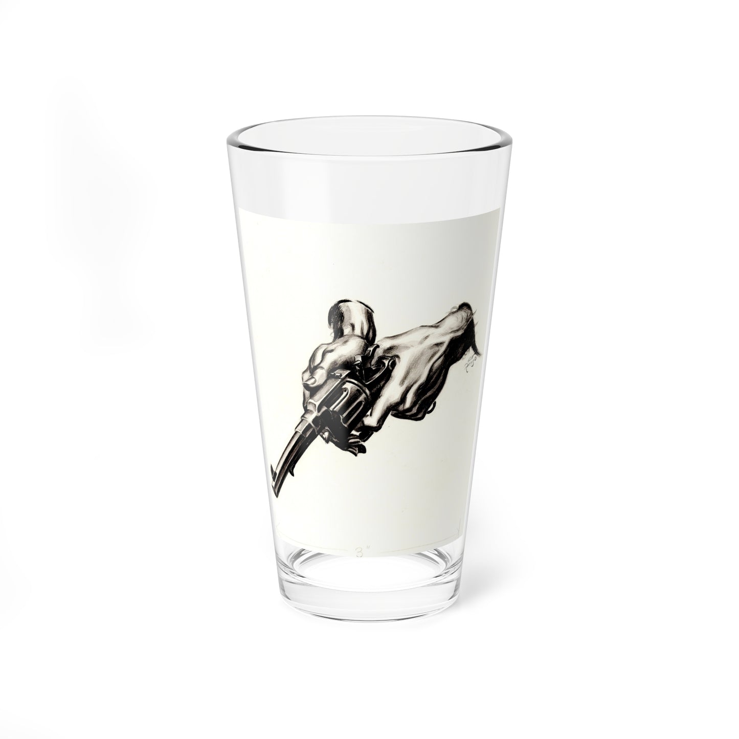 Russian Roulette Story Illustration, Collier's, January 30, 1937 (Magazine Illustration) Pint Glass 16oz-16oz-Go Mug Yourself