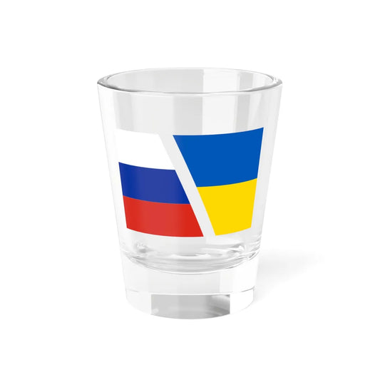 Russo-Ukrainian War Flag (Ukraine) Shot Glass 1.5oz 1.5oz - Go Mug Yourself