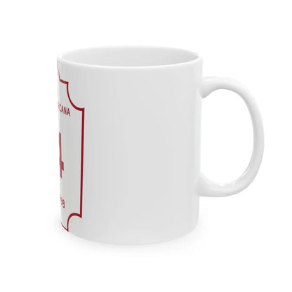 Ruta Hispanoamericana (Puerto Rico) (Road Sign) White Coffee Mug - Go Mug Yourself