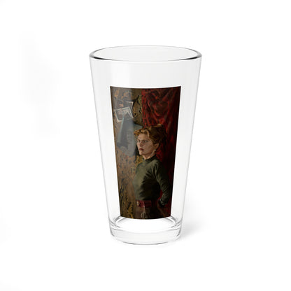 Ruth Olsen, The Docent at the MOMA, circa 1946 (Magazine Illustration) Pint Glass 16oz-16oz-Go Mug Yourself