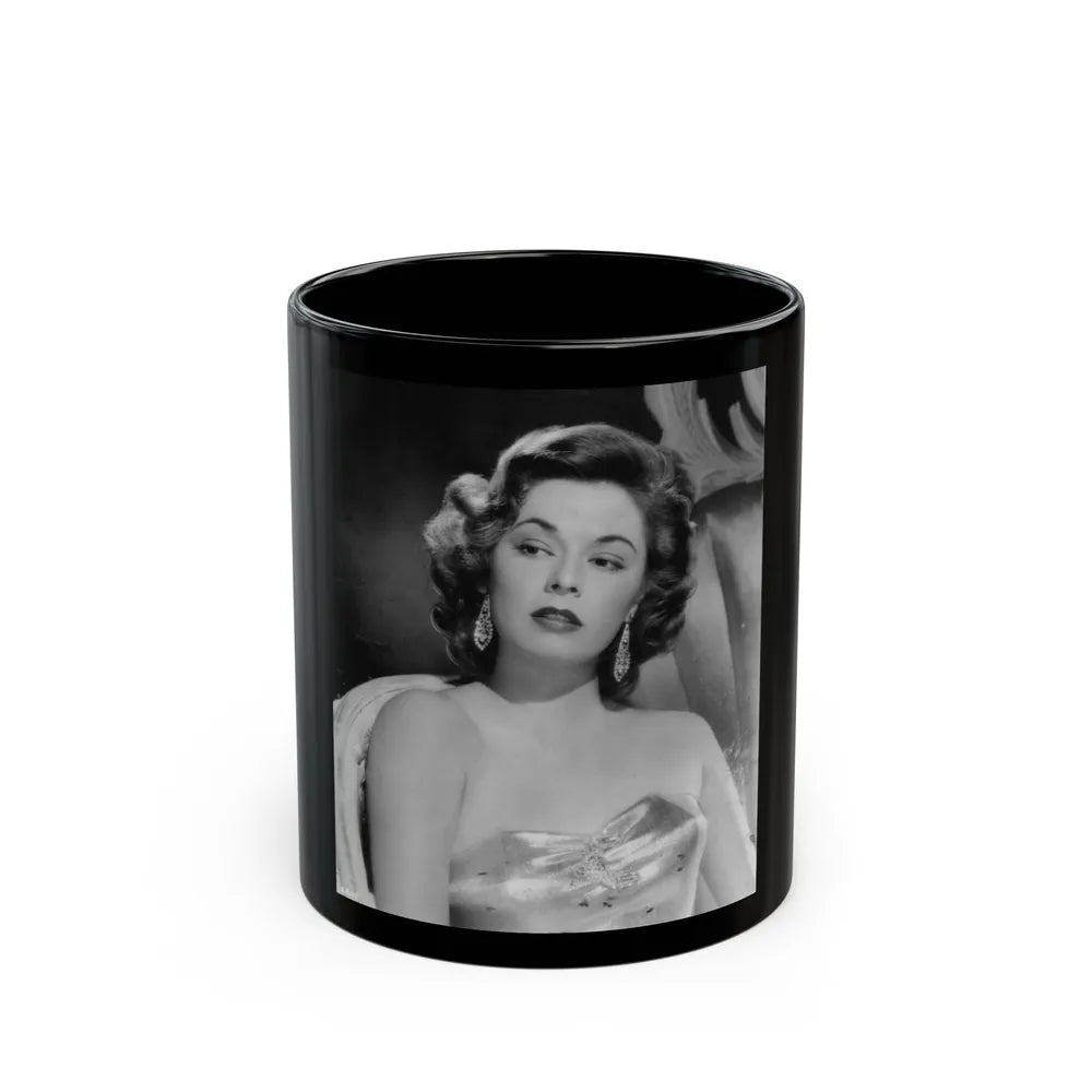 Ruth Roman #02 (Vintage Female Icon) Black Coffee Mug-11oz-Go Mug Yourself