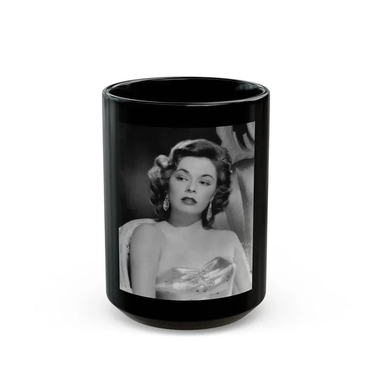 Ruth Roman #02 (Vintage Female Icon) Black Coffee Mug 15oz - Go Mug Yourself