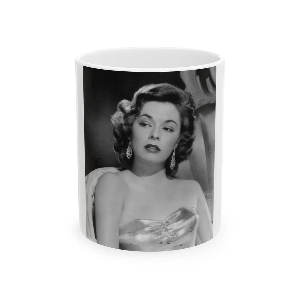 Ruth Roman #02 (Vintage Female Icon) White Coffee Mug-11oz-Go Mug Yourself