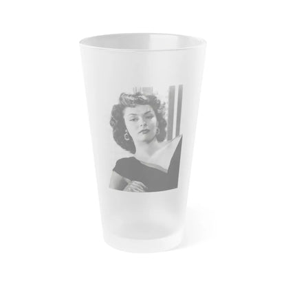 Ruth Roman #07 (Vintage Female Icon) Frosted Pint Glass 16oz-16oz-Frosted-Go Mug Yourself