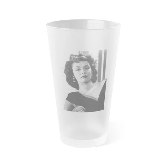 Ruth Roman #07 (Vintage Female Icon) Frosted Pint Glass 16oz-16oz-Frosted-Go Mug Yourself