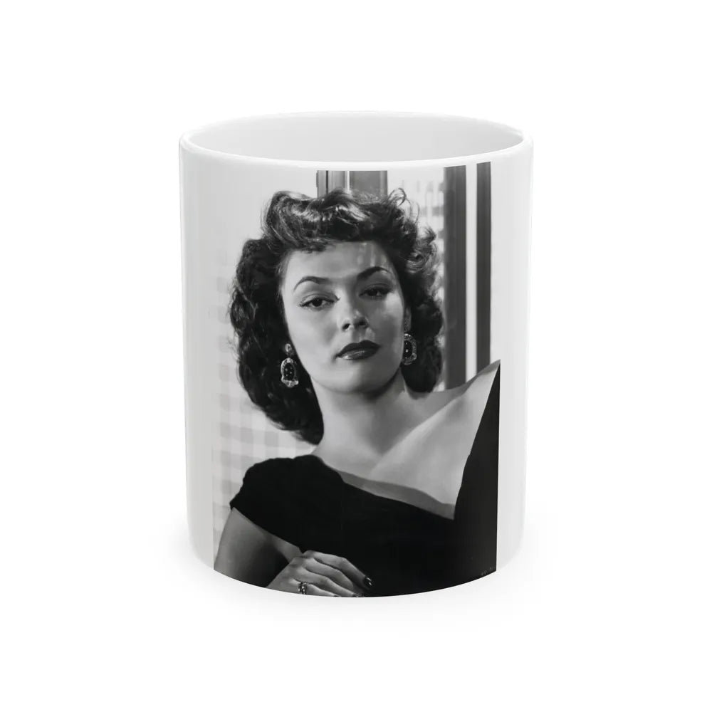 Ruth Roman #07 (Vintage Female Icon) White Coffee Mug-11oz-Go Mug Yourself