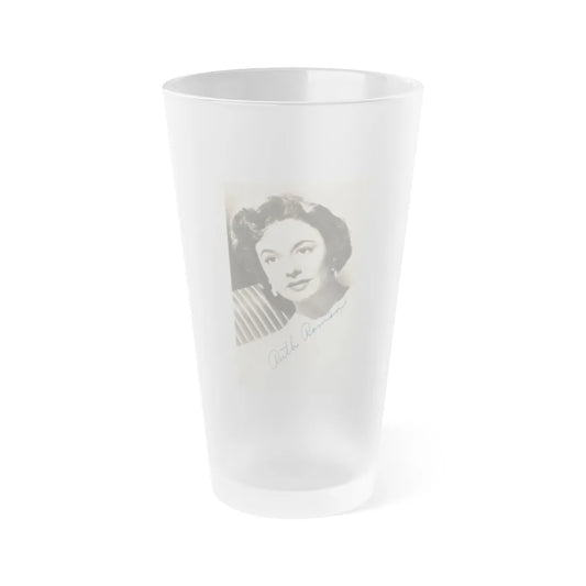 Ruth Roman #100 (Vintage Female Icon) Frosted Pint Glass 16oz-16oz-Frosted-Go Mug Yourself