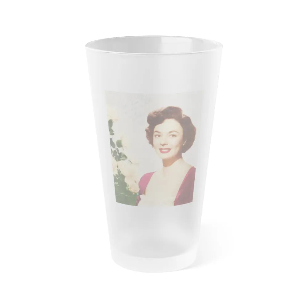 Ruth Roman #101 (Vintage Female Icon) Frosted Pint Glass 16oz-16oz-Frosted-Go Mug Yourself