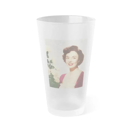 Ruth Roman #101 (Vintage Female Icon) Frosted Pint Glass 16oz 16oz Frosted - Go Mug Yourself