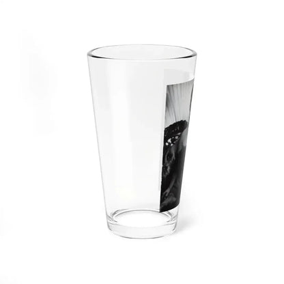 Ruth Roman #102 - 8.5x10.5 B&W Upper Body Glamour Photo on Magazine Page (Vintage Female Icon) Pint Glass 16oz - Go Mug Yourself